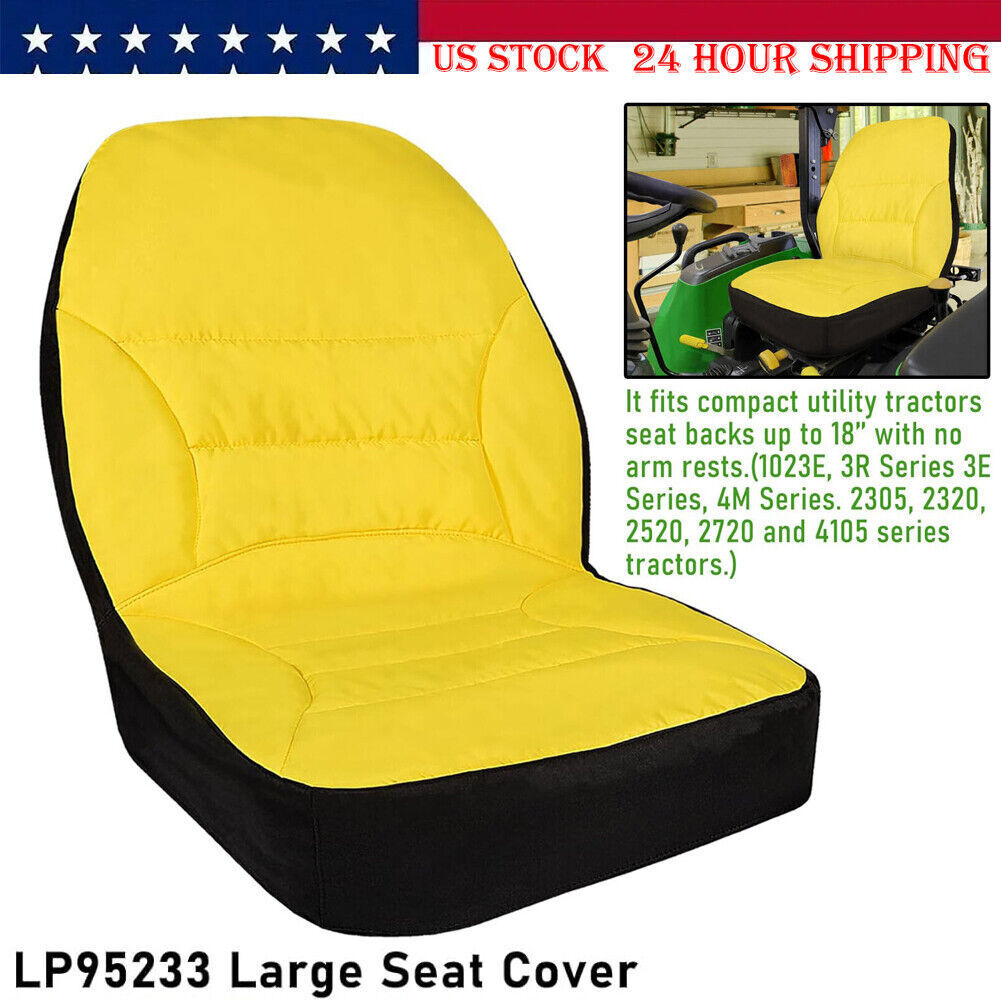 LP95233 Large Seat Cover Cushioned Seat Back Up to 18'' High for John Deere