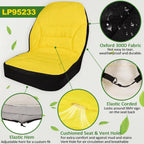 LP95233 Large Seat Cover Cushioned Seat Back Up to 18'' High for John Deere