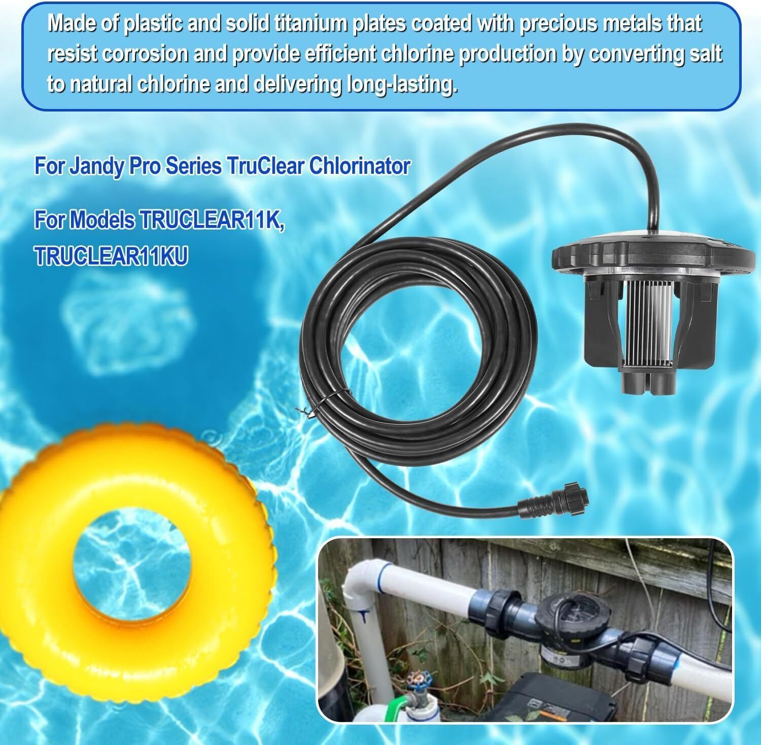 R0693900 TruClear Salt Cell Assembly For All Zodiac Jandy Pro Series Chlorinator
