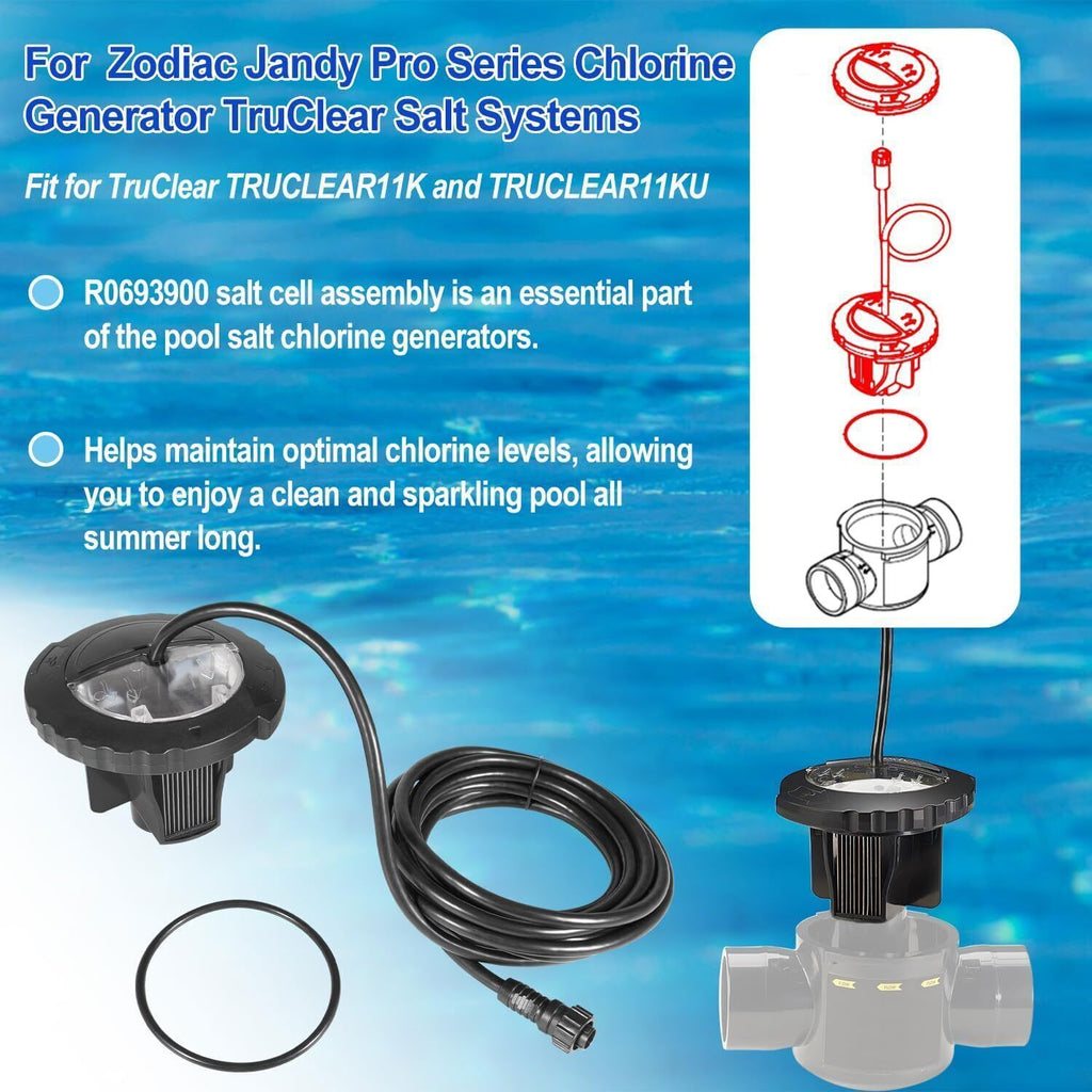 R0693900 TruClear Salt Cell Assembly For All Zodiac Jandy Pro Series Chlorinator