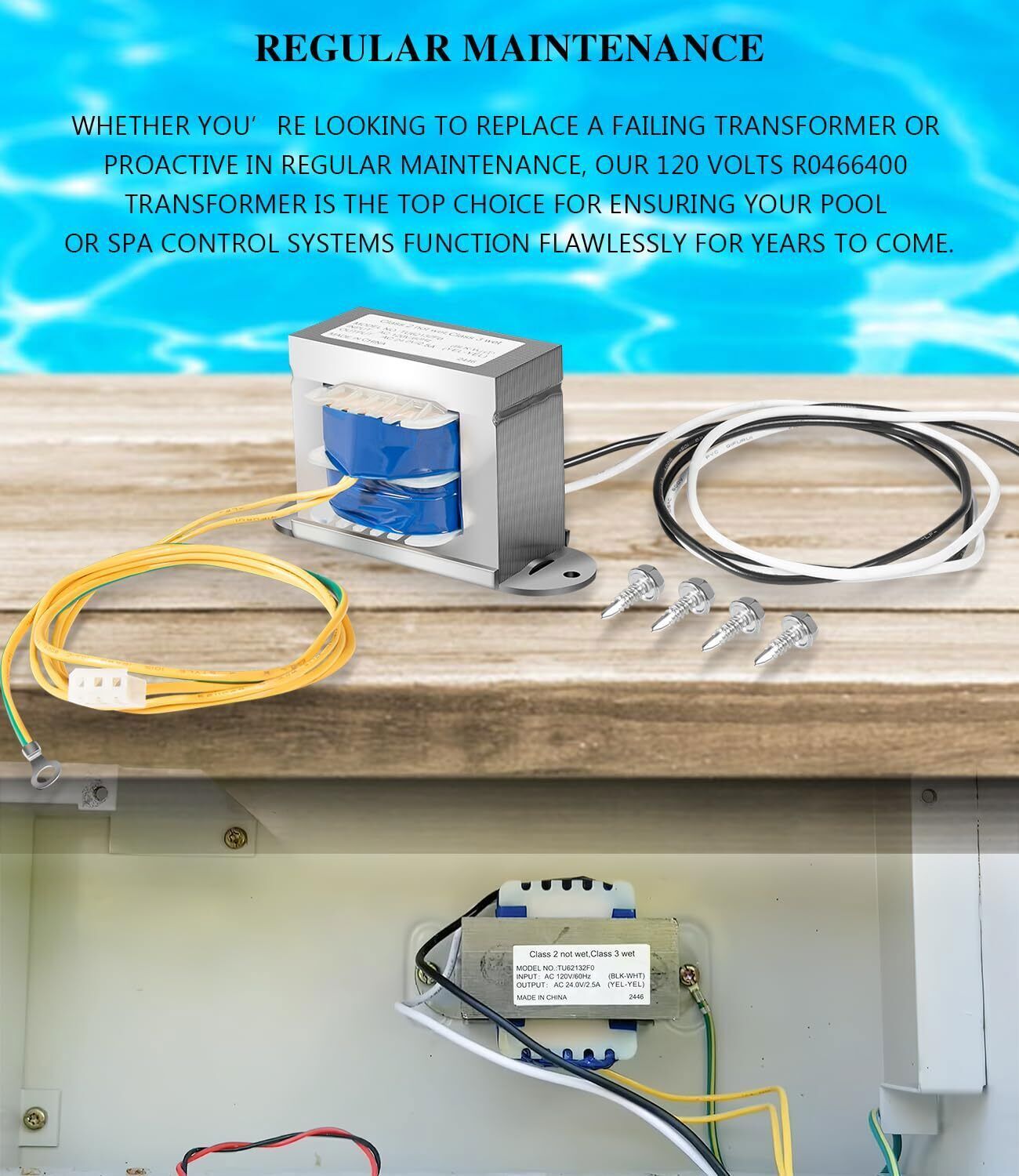For Jandy Zodiac AquaLink & AquaSwitch Control Power Center Transformer R0466400