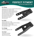 Rear 2"-3" Drop Shackles Lowering Kit for 07-18 Chevrolet Silverado Sierra 1500