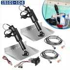 Marine 9"X12" Standard Mount Trim Tab Kit 12V W/ Double Rocker Switch 15101-104