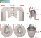 For Mercruiser Bravo 3 Aluminum Anode Kit 2004 -present w/ hardware 888761Q04