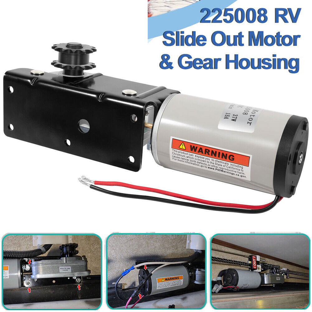 225008 RV Slide Out Motor & Gear Housing for BAL Accu-Slide Cable Slide Out Syst