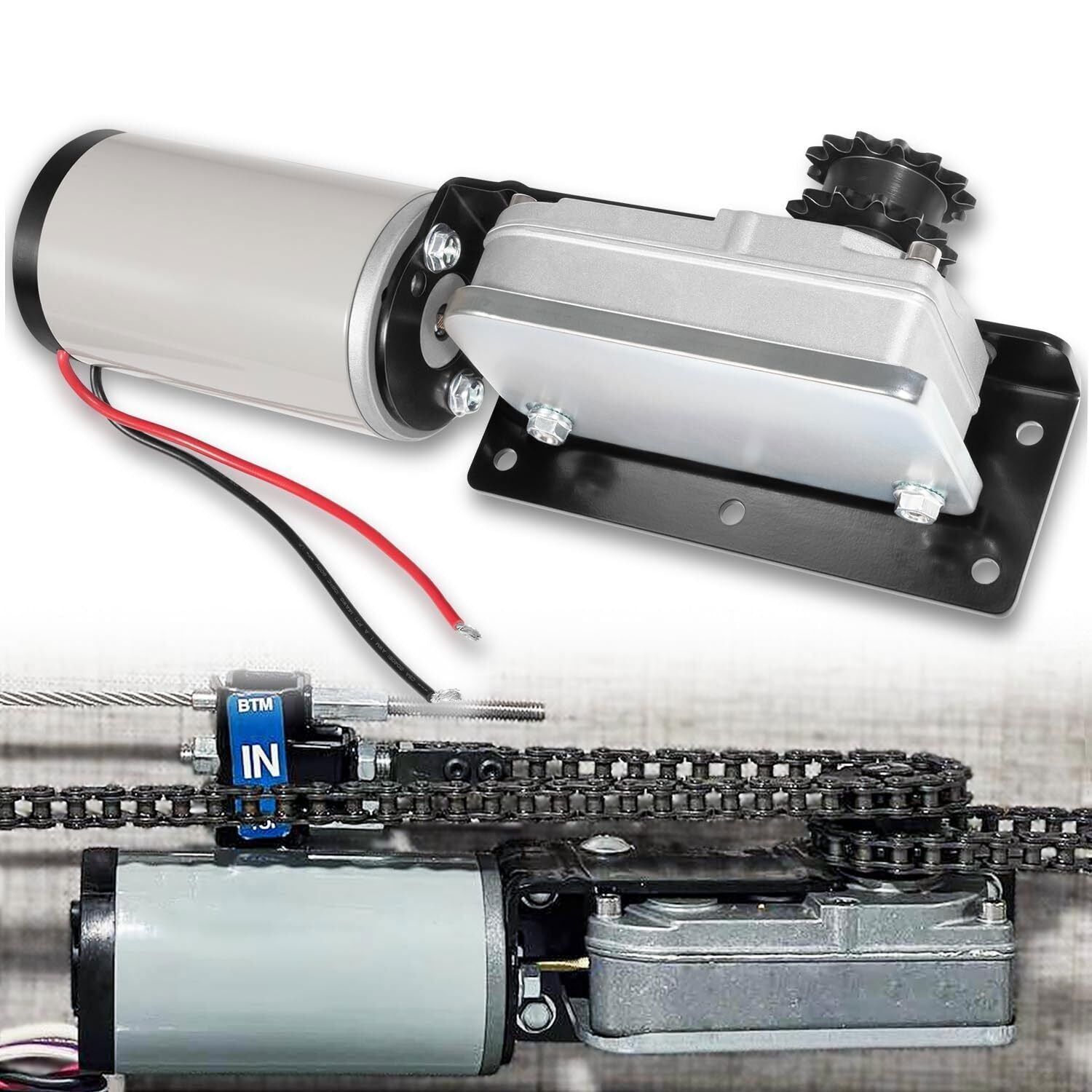 225008 RV Slide Out Motor & Gear Housing for BAL Accu-Slide Cable Slide Out Syst