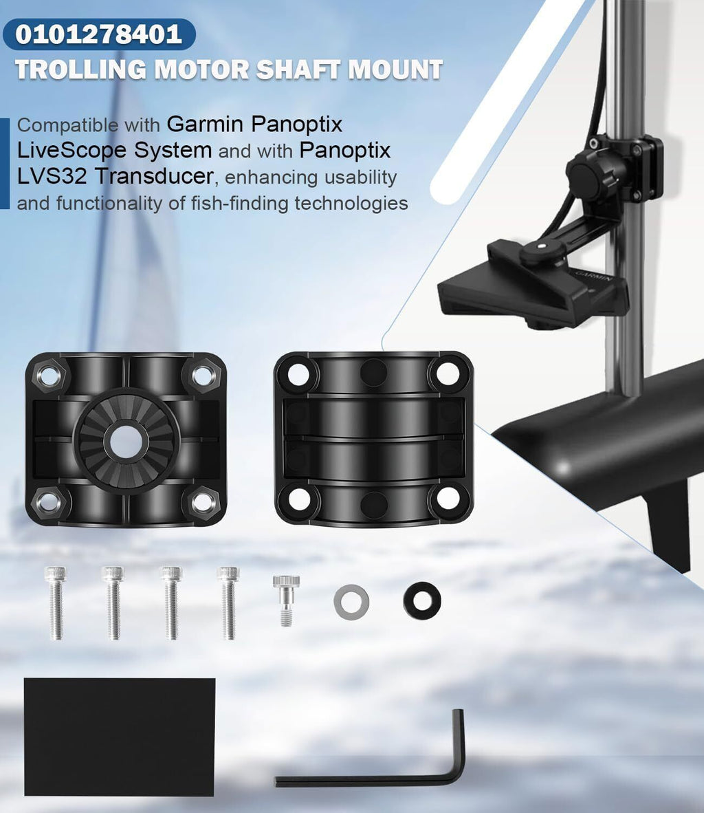 Trolling Motor Shaft Mount 010-12784-01 for Garmin Panoptix LVS32 Transducer