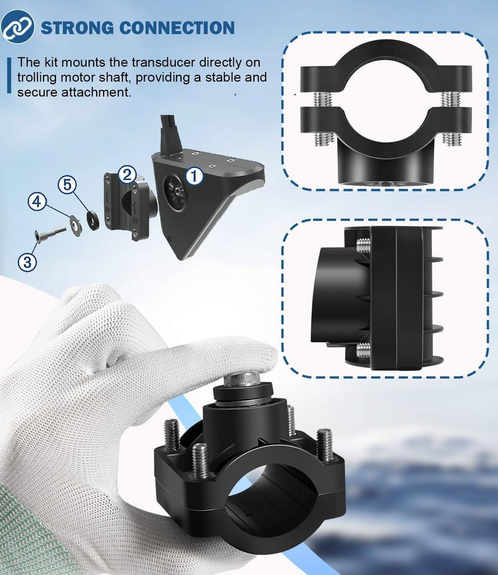 Trolling Motor Shaft Mount 010-12784-01 for Garmin Panoptix LVS32 Transducer
