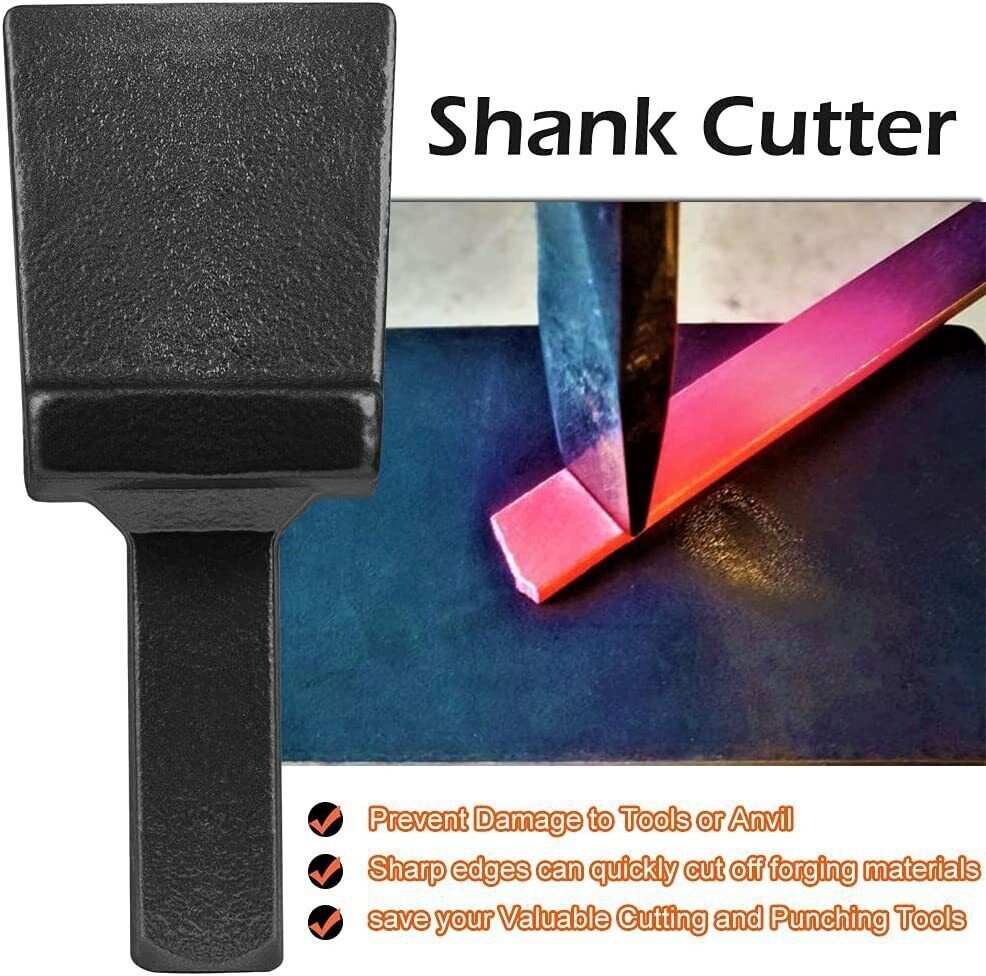 Blacksmith Hot Cut Anvil Vise Forge Hardie Shank Cutter Tool Hardy Hole 3/4 Inch