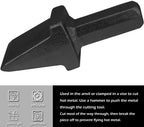 Blacksmith Hot Cut Anvil Vise Forge Hardie Shank Cutter Tool Hardy Hole 3/4 Inch