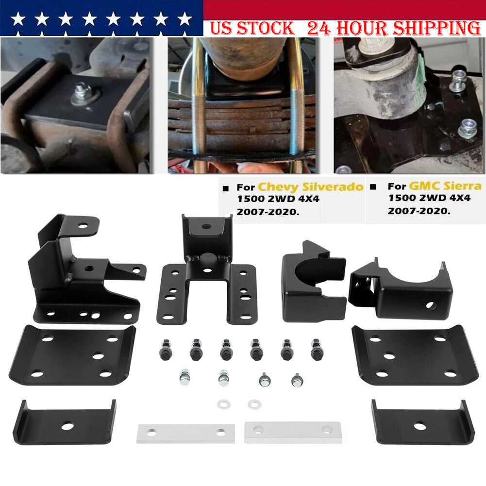 5-6" Rear Drop Lowering Axle Flip Kit For 07-20 Chevy Silverado Sierra 1500 GMC