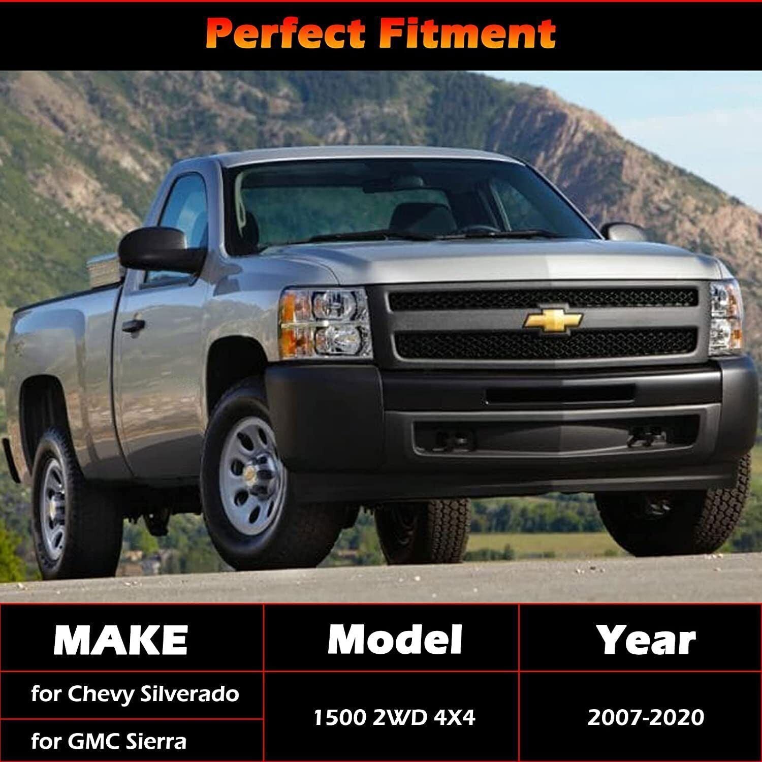 5-6" Rear Drop Lowering Axle Flip Kit For 07-20 Chevy Silverado Sierra 1500 GMC