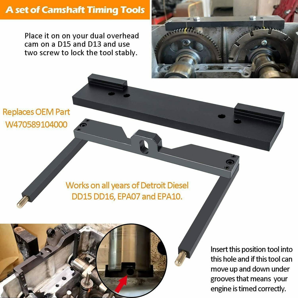 DD13 DD15 DD16 Engine Camshaft Timing Tool TDC Locating Pin Fuel line Socket