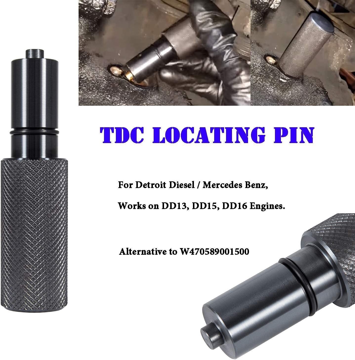 DD13 DD15 DD16 Engine Camshaft Timing Tool TDC Locating Pin Fuel line Socket