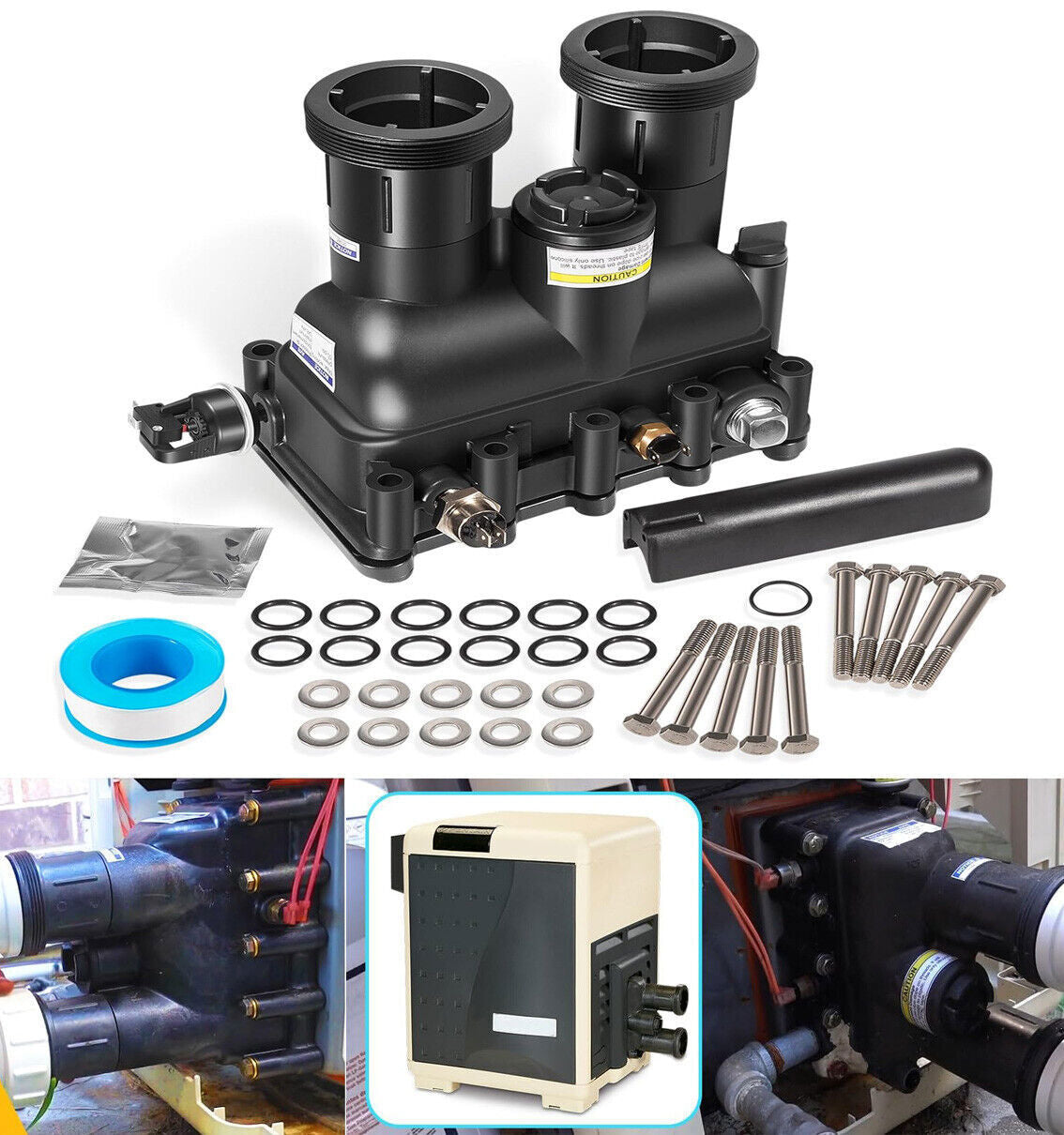 77707-0016 Manifold Replacement Kit Pool and Spa Heater