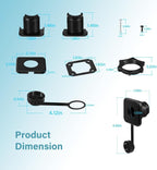 For Garmin LiveScope Bulkhead Connector Kit 010-13350-00 for LVS34 / XR LVS62