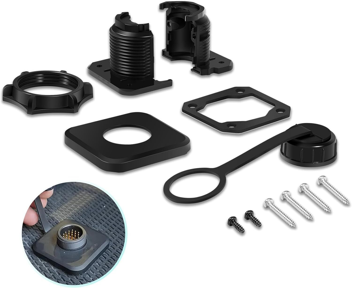 For Garmin LiveScope Bulkhead Connector Kit 010-13350-00 for LVS34 / XR LVS62