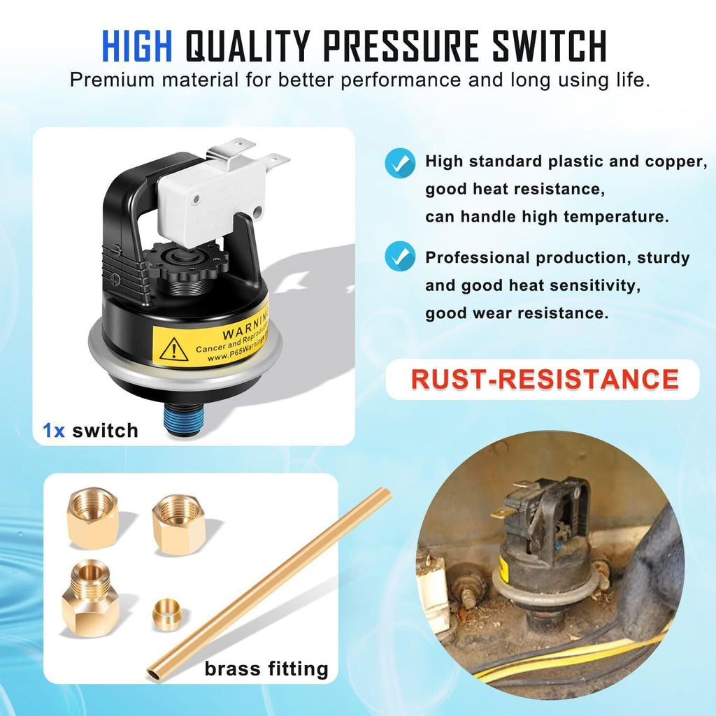 For Hayward HAXPSA1930 H Series Pool Heater Water Pressure Switch Assembly
