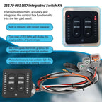 15170-001 LED Integrated Indicator Tactile Trim Tab Switch Kit for Lenco Marine