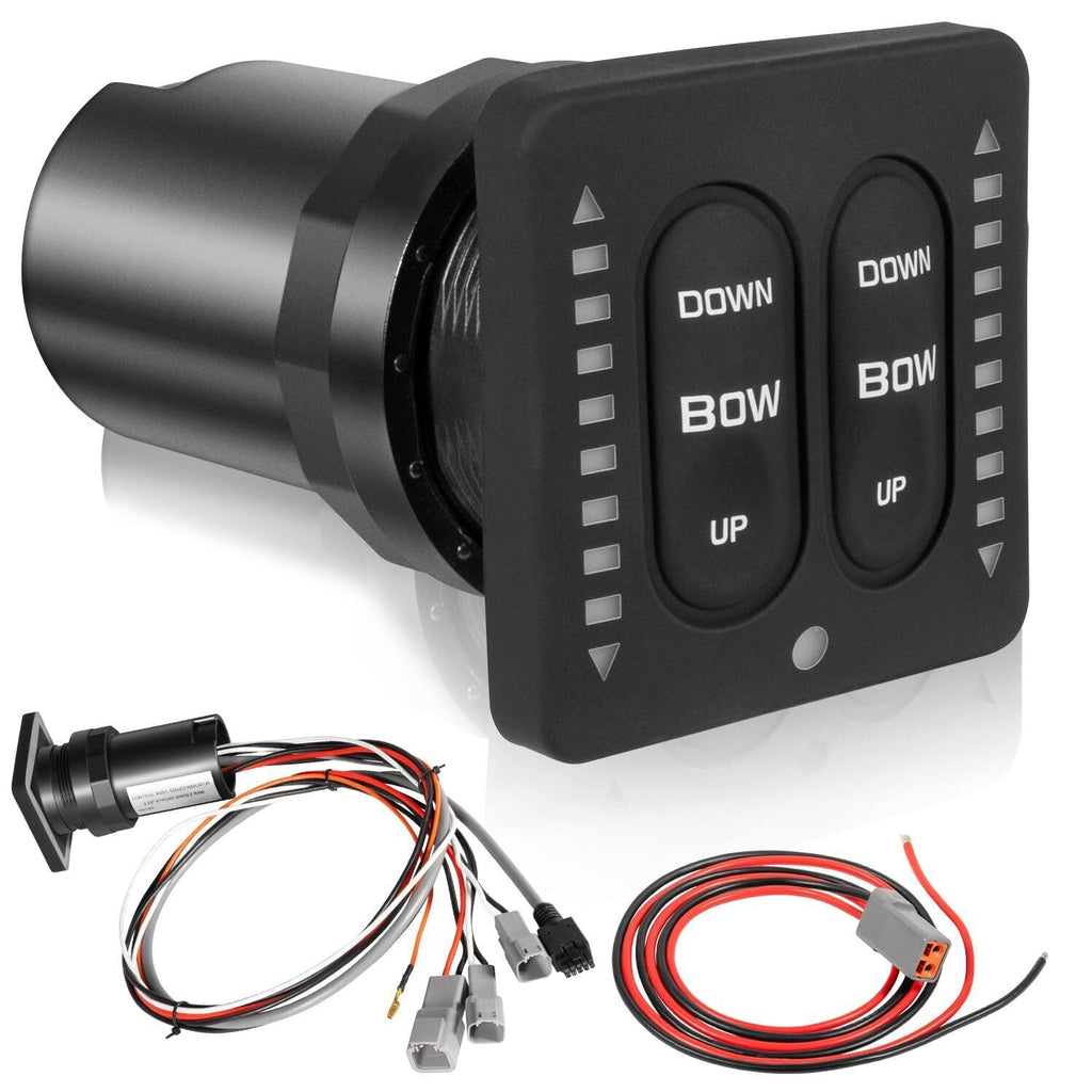 15170-001 LED Integrated Indicator Tactile Trim Tab Switch Kit for Lenco Marine