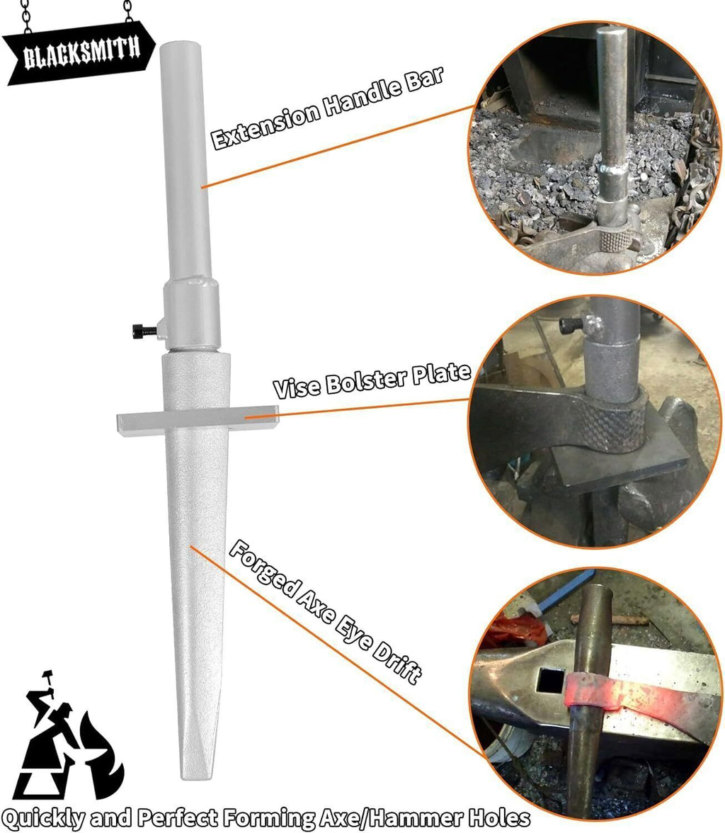 Tomahawk Eye Drift Mandrel Blacksmith Tool for Forging Tomahawk Hammer Axe Knife
