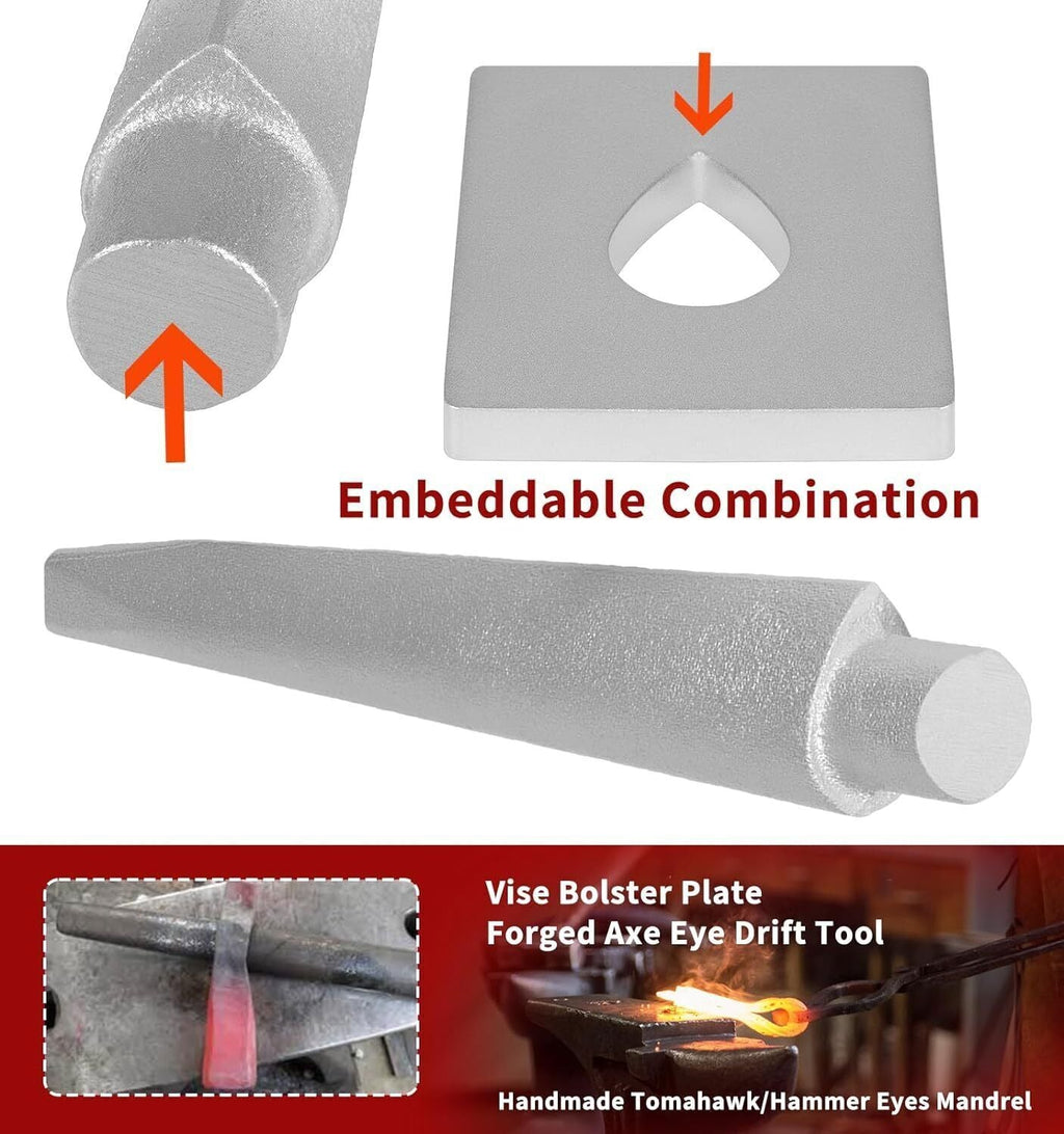 Tomahawk Eye Drift Mandrel Blacksmith Tool for Forging Tomahawk Hammer Axe Knife