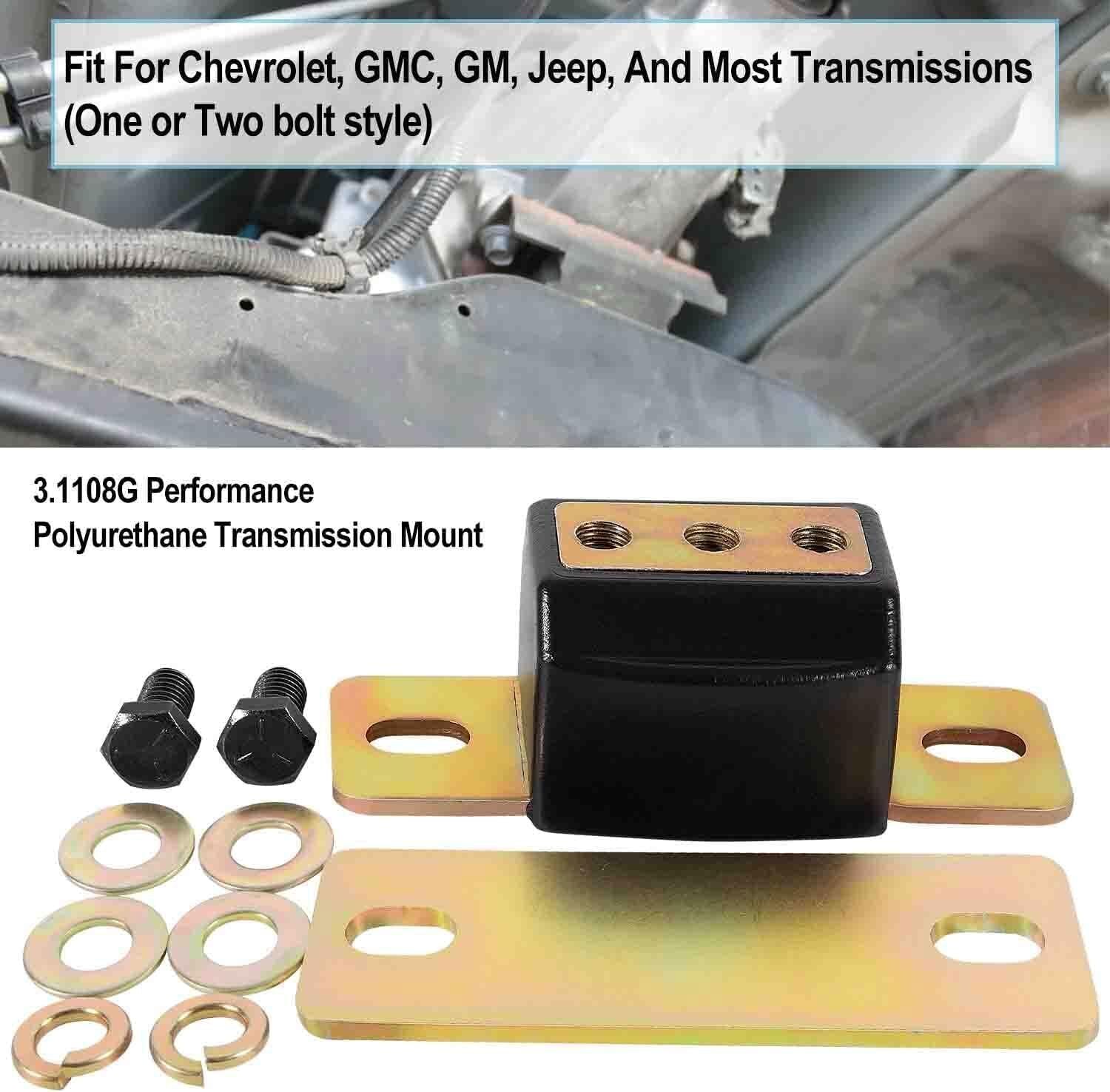 3.1158G Transmission Mount for GM Short Polyurethane Bushings