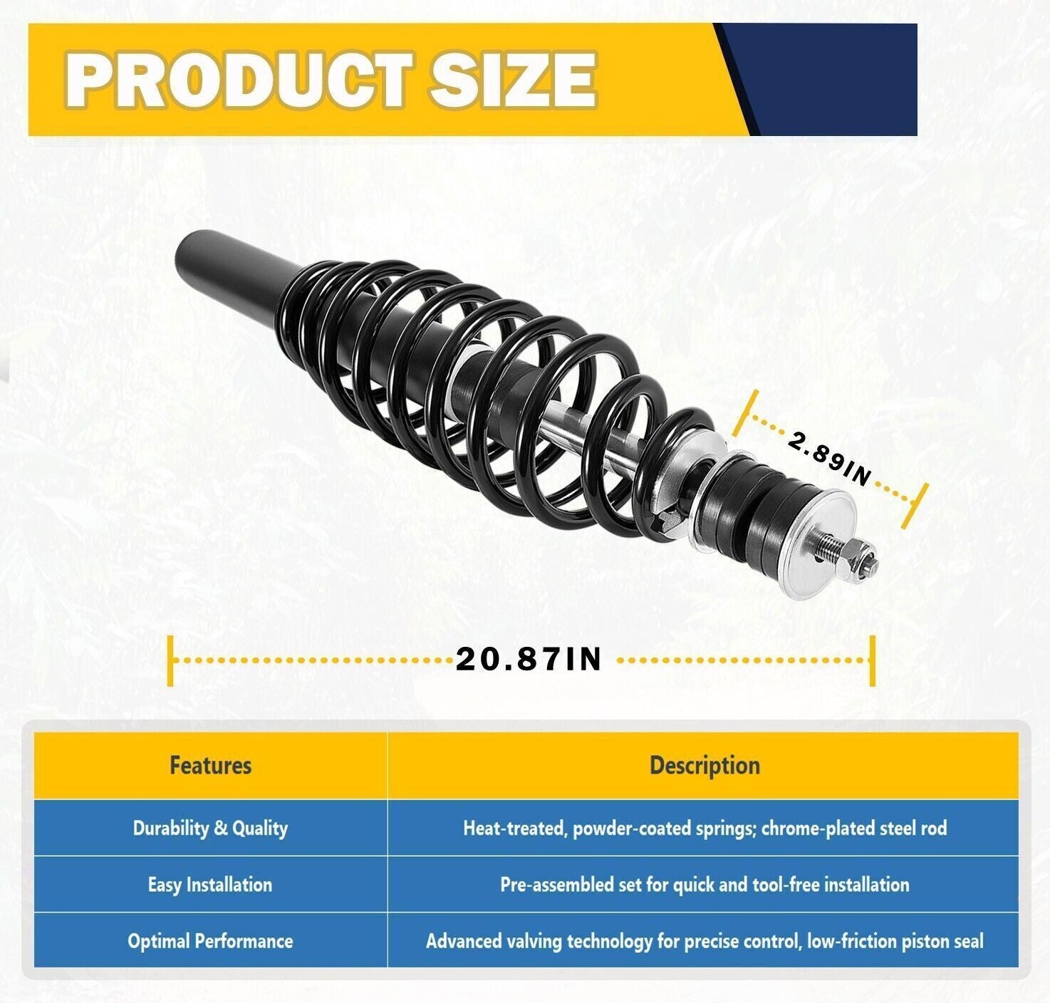AM137957 Front Left Right Shock Absorber for John Deere Gator XUV620I XUV850D