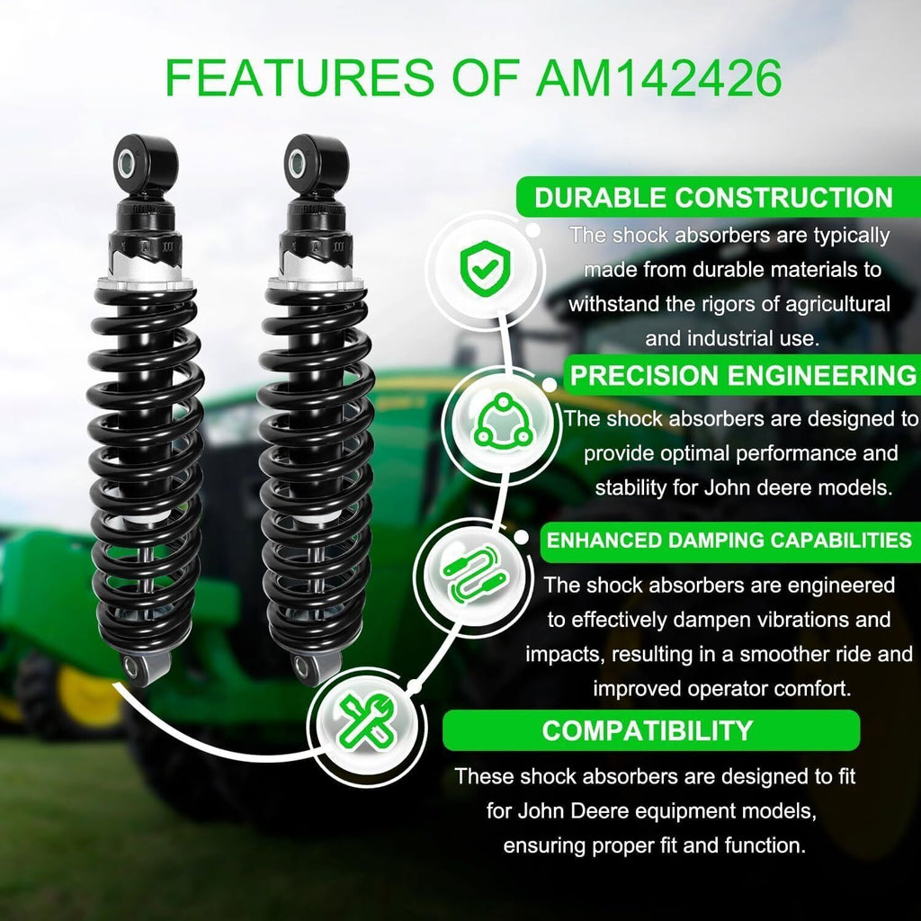 2pcs AM142426 Front Coil-over Shock Absorbers Replace For John Deere XUV Gator