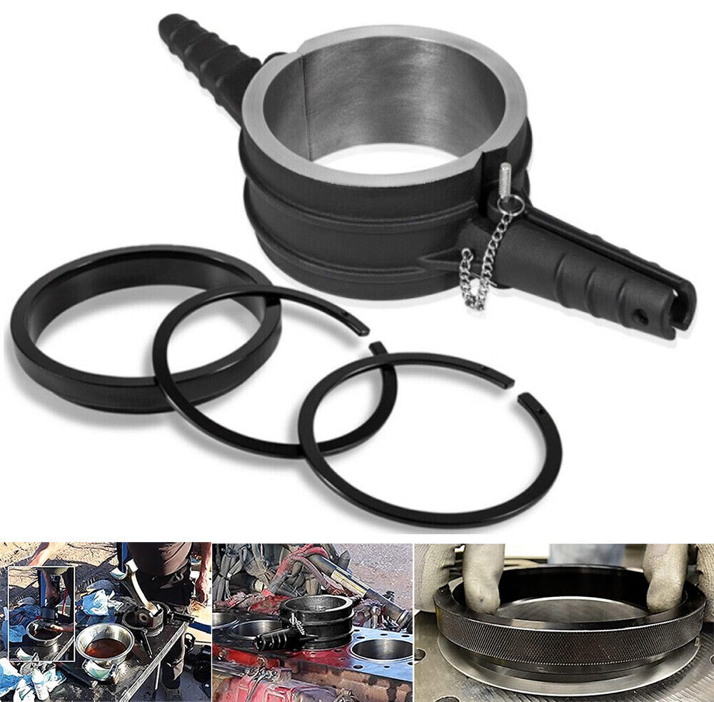 7040 Piston Ring Compressor Tool + Anti-Polishing Ring For Cummins ISX 15/QSX 15