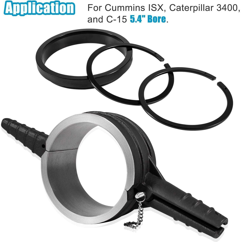7040 Piston Ring Compressor Tool + Anti-Polishing Ring For Cummins ISX 15/QSX 15