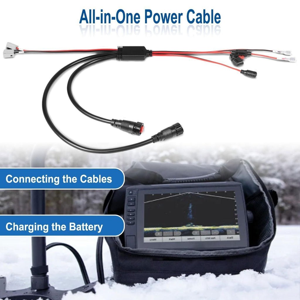 010-12676-40 All-in-One Power Cable Fit Garmin Panoptix LiveScope Transducer