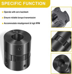 1/2" to 3/4" L075 Flexible 3-Piece L-Jaw Coupling Set for Log Splitter Hybrid