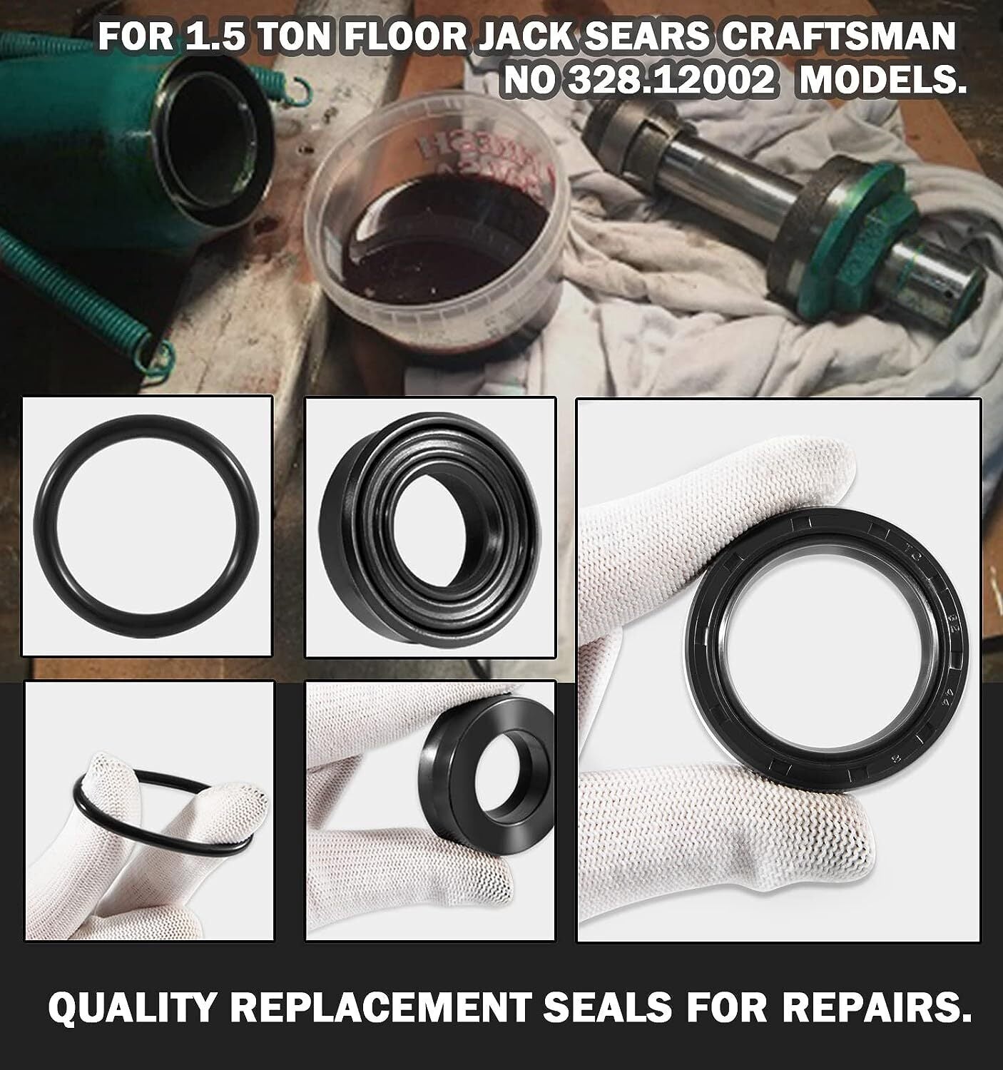22Pcs Floor Jack Seal Kit for Sears Craftsman 1.5 Ton Part 328.12001 328.12002
