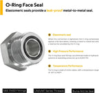 128 PCS JIC and ORFS Hydraulic Cap and Plug Hose Tube and Pipe Cap and Plug Kit