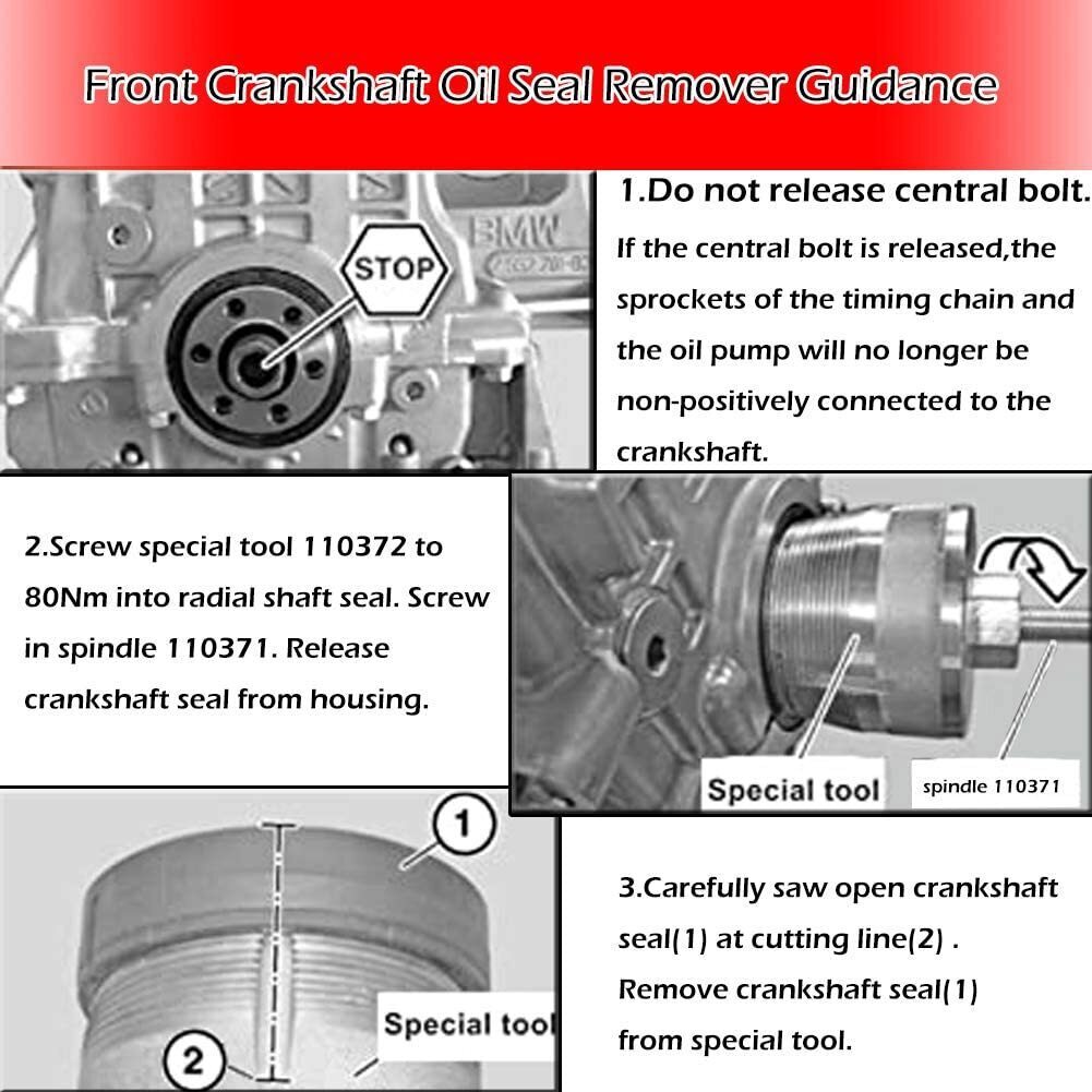For BMW N20 N26 2801 Flywheel Holder & 7676 Oil Seal Kit& 2241 Remover Installer