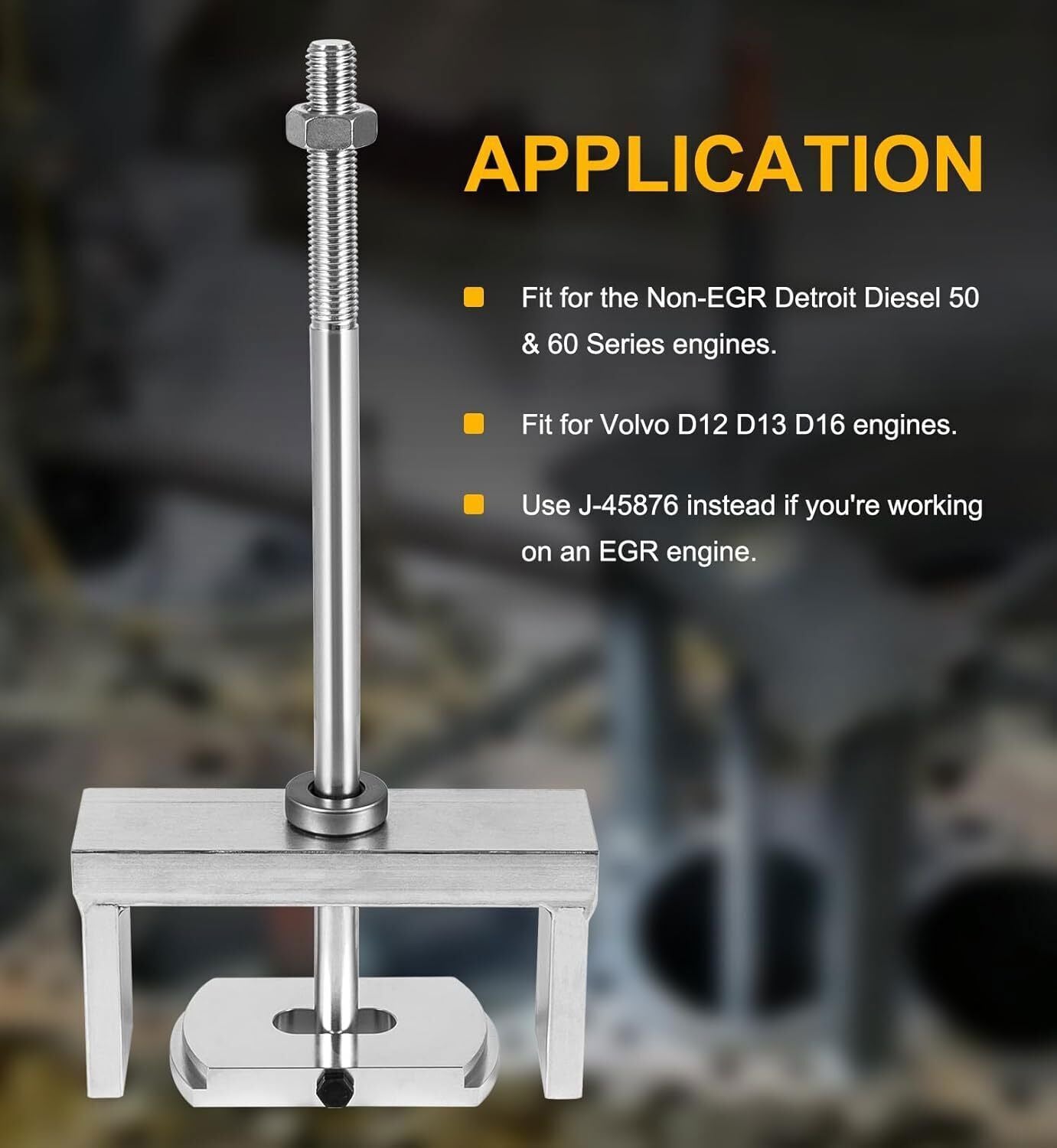 J-35791 Cylinder Liner Puller Remover Tool for Non-EGR Detroit & Volvo Engines