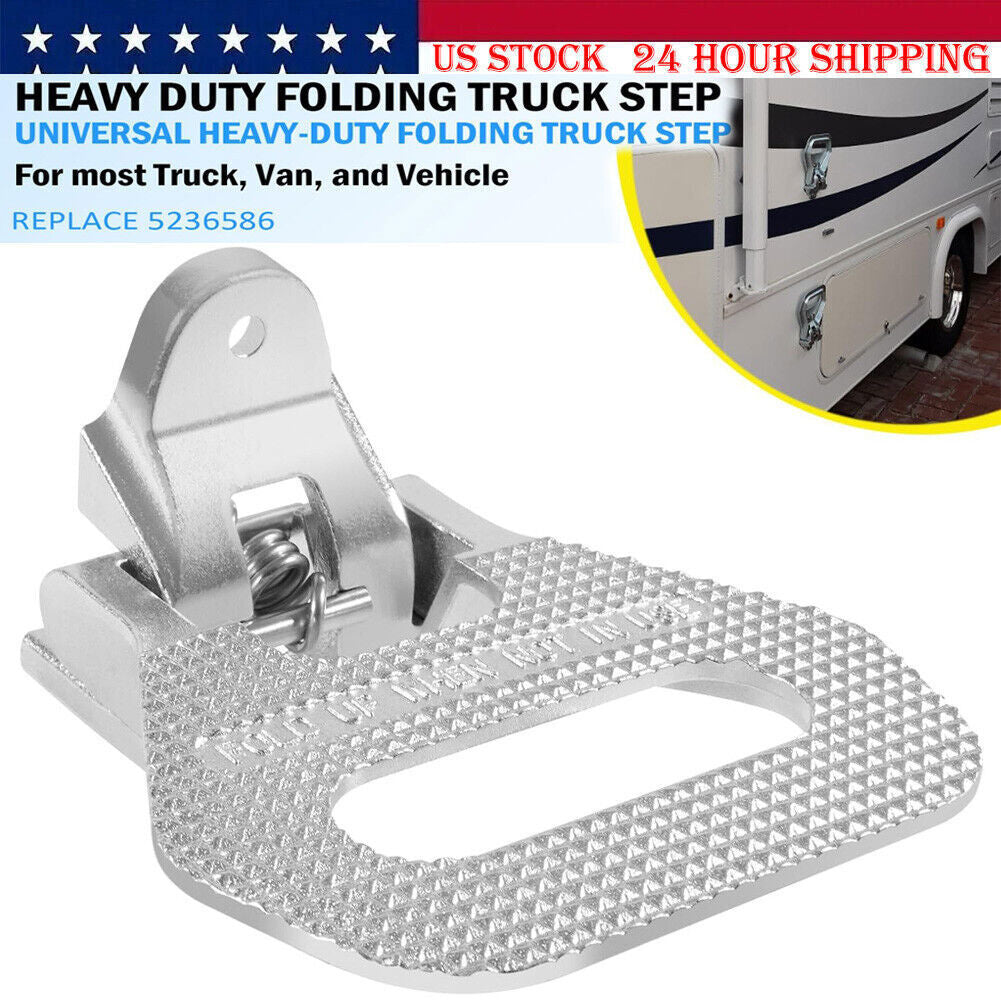 5236586 Folding Truck Step Safety Folding Foot/Grab Step for Truck Van RV Vehicl