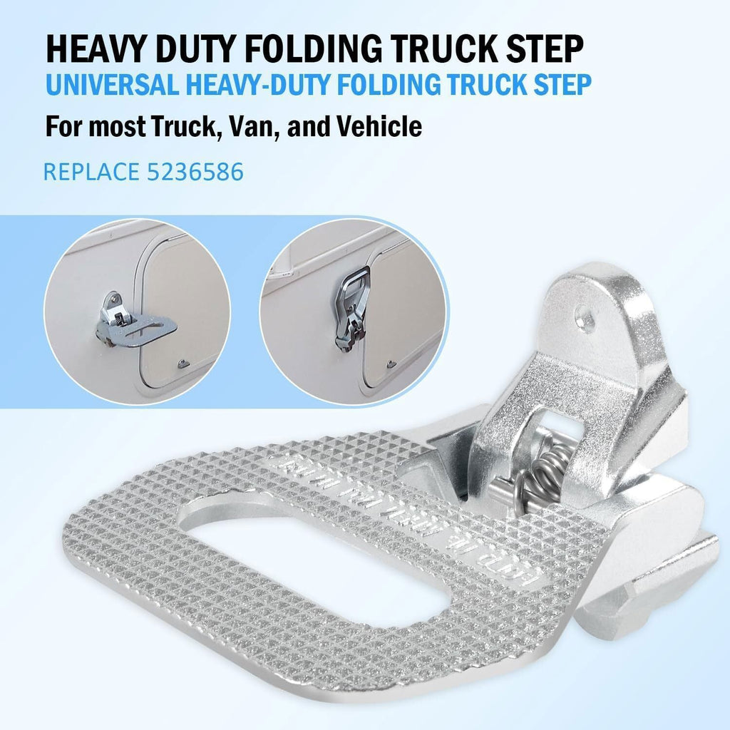 5236586 Folding Truck Step Safety Folding Foot/Grab Step for Truck Van RV Vehicl