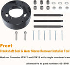 For Cummins ISX QSX ISX15 Front Crankshaft Seal Remover & Installer Tool Set