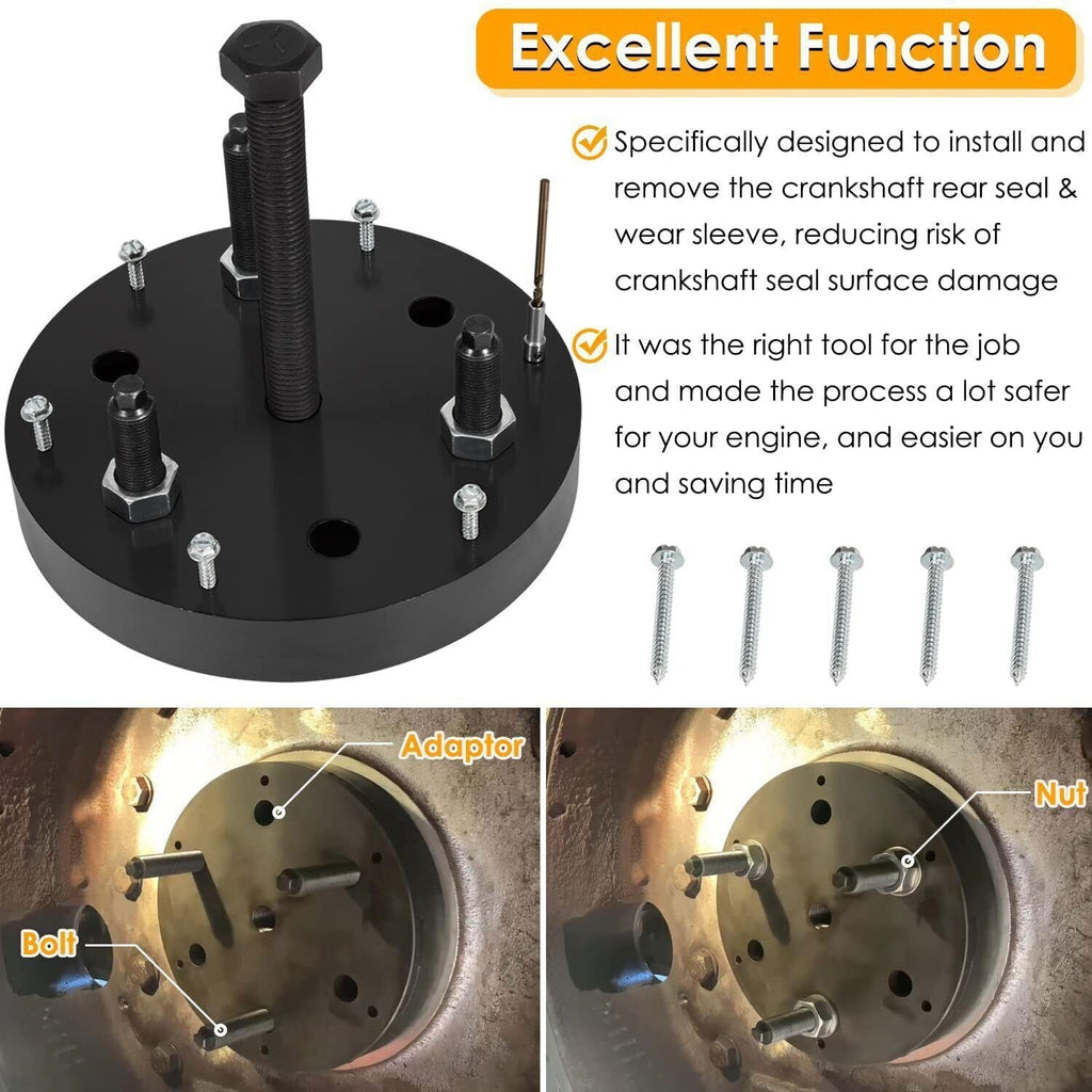 For Cummins ISX QSX ISX15 Front Rear Crankshaft Seal Remover Installer Tools Kit