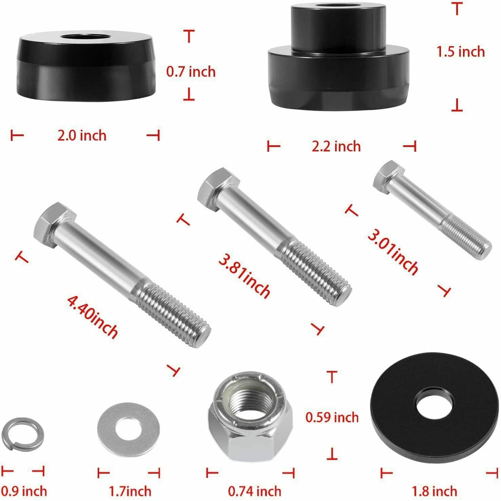 134-10005 Billet Aluminum Body Mount Bushings for 1968-1981 Camaro Nova Chevy II