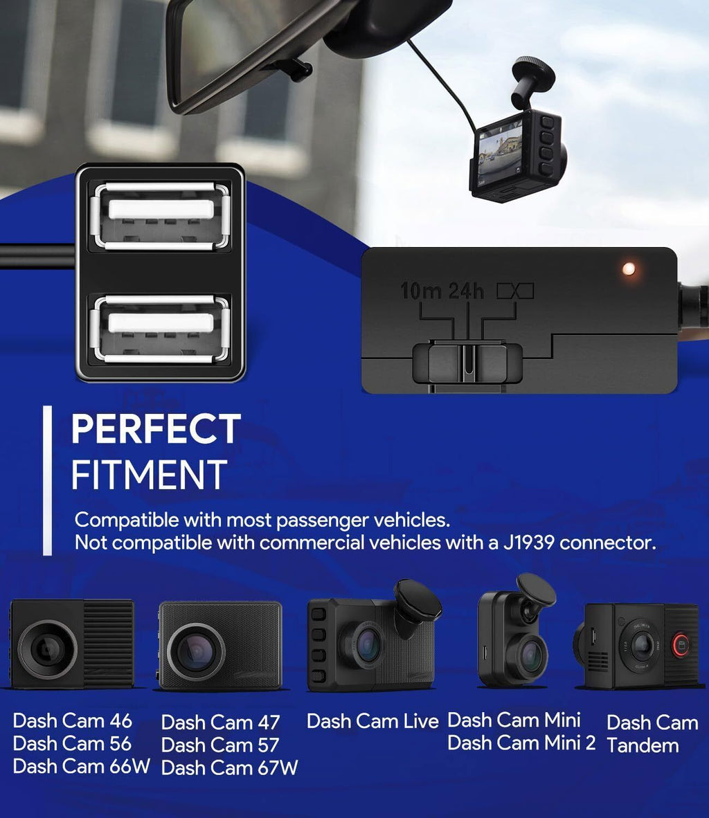 010-12530-23 Constant Power Cable for Garmin Dash Cam 46, 56, 57, 66W, 67W