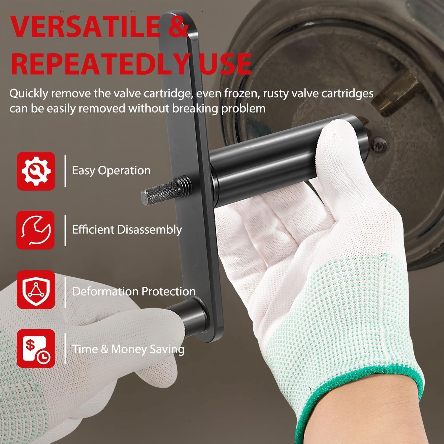 999150 Cartridge Puller Extractor Tool For Moen 1200 1222 1225 Series Posi-Temp