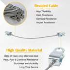 Hood Check Cable 15146196 Stainless Steel for GM 2003-2009 Hummer H2 6.2L 6.0L