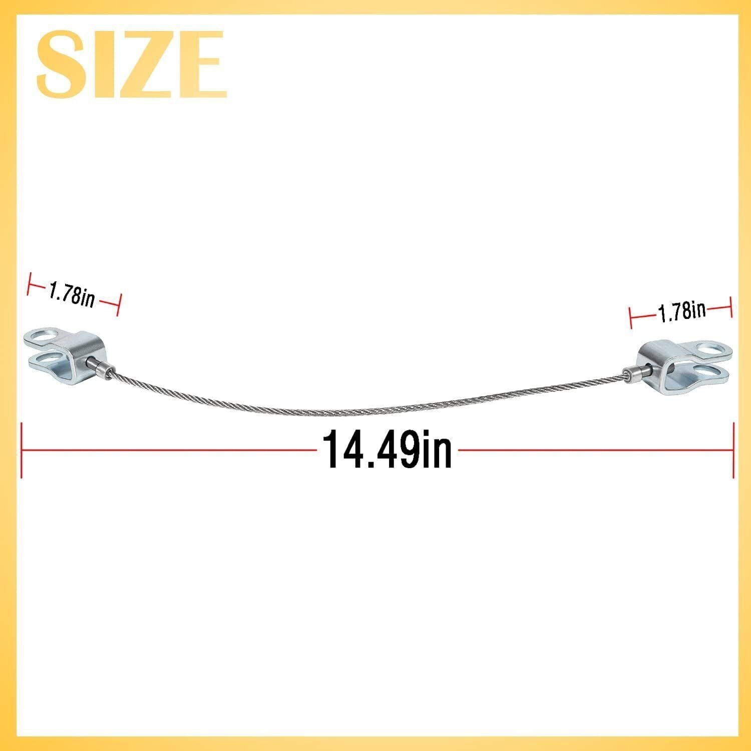 Hood Check Cable 15146196 Stainless Steel for GM 2003-2009 Hummer H2 6.2L 6.0L