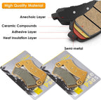 Front & Rear Brake Pads for Polaris 1000 RZR XP Turbo EPS RS1 16-21 FA656 +FA680
