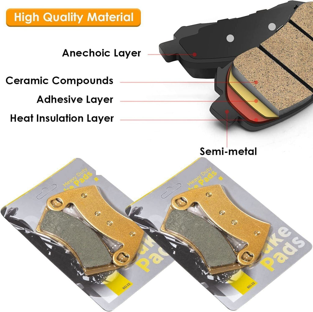 2016-2021 Polaris RZR XP Turbo Front and Rear Brake Pads