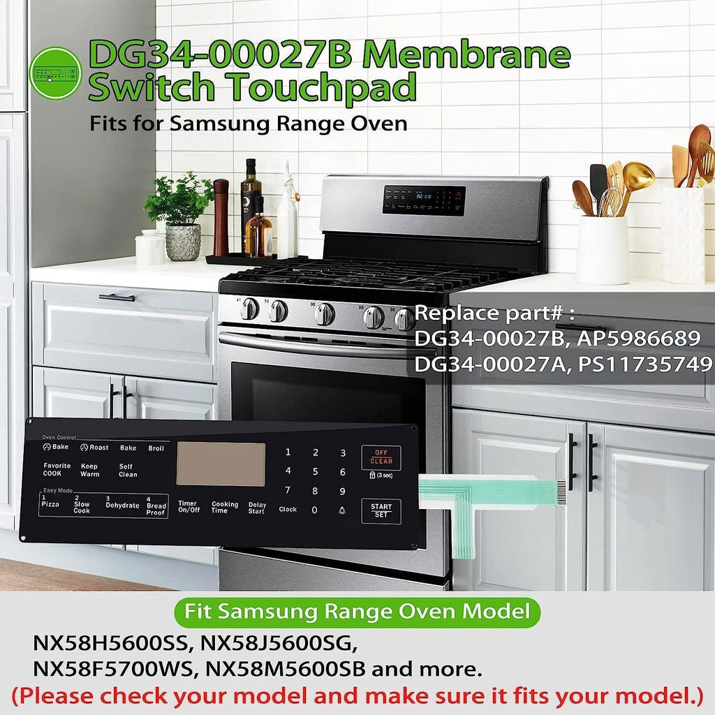 Samsung Range Touchpad Membrane Switch DG34-00027B