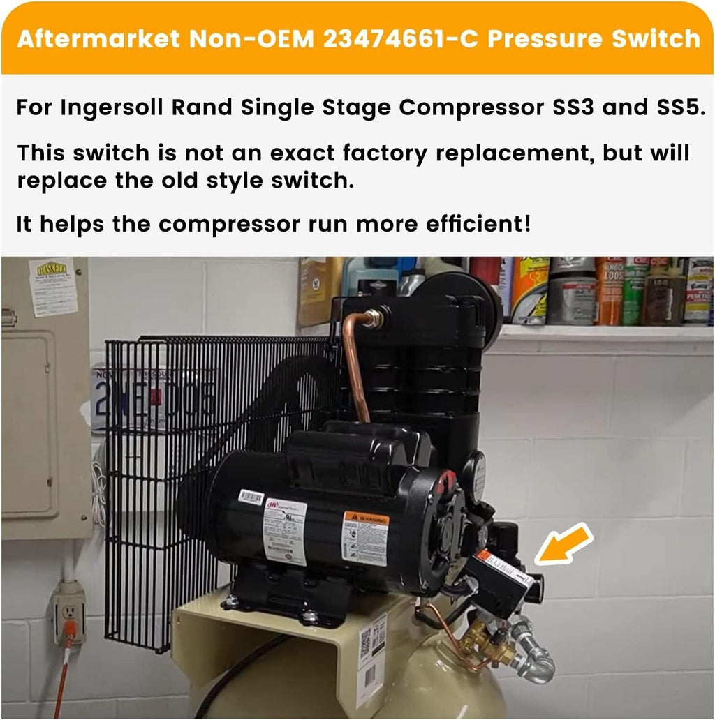 23474661-C Pressure Switch 95-125 Psi Air Compressor Part for INGERSOLL RAND